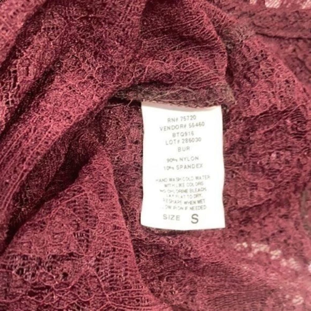 BKE women’s lace 3/4 sleeve top. Size S. - Picture 5 of 6